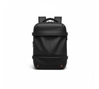 Lljsszr Compression Travel Pack Laptop Backpack Bag Rucksack Expansion Zipper Oxford Polyester TPU USB Charging Shock Guarded Laptop Section Organizer Panel, Black, Small Black, 16 Inch