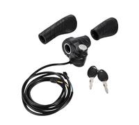 Lljsszr E Bike Full Twist Throttle Electric Throttle Grip Motorcycle Handlebar with Key Switch Smooth Control Pp PVC Easy to Install Suitable for Motorcycle S
