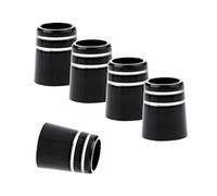 Lljsszr Golf Shaft Ferrule Kit - 10 Black Pieces for .370 Models, Black, 9.5 x 19 x 13.6mm