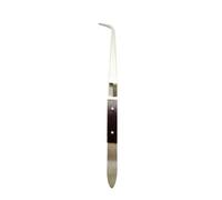 Lljsszr Handheld Spring Assisted Soldering Clamp Tweezer Compact Soldering Tweezer Precision Workshop Tool for Electronics Technicians, Bench Work, Wood 90 Degree