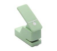 Lljsszr Single Hole Punch for School Supplies, and Practical for Adults, Ideal for Art Projects, Folders and More, Green Round Hole