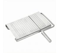 Lljsszr Soap Slicing Cutter Stainless Steel Wire Cutter Soap Cutting Tool Soap Trimming Tool Soap Making Tool with Grid Lines and Ruler Scale Anti Slip Foot for Accuracy Suitable for Classroom Maker