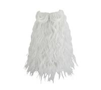 Lljsszr Wizard Beard Costume Long Fake Set Curly Synthetic Fibers Elastic Headband Full Coverage Layered Spiral Realistic Appearance suitable for cosplay holiday parties themed occasions, style to 1