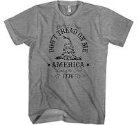 LLJY Don't Tread On Me Liberty Death Land The F T-Shirt USA Made Grey(3X-Large)