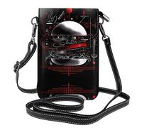 LLKGO TAn arrow through the heart Pattern Crossbody bag, mobile phone bag, women's small wallet, a practical gift suitable for going out, exercising, and shopping