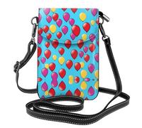 LLKGO TBalloons flying in the sky Pattern Crossbody bag, mobile phone bag, women's small wallet, a practical gift suitable for going out, exercising, and shopping