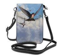 LLKGO TLittle swallow flying low Pattern Crossbody bag, mobile phone bag, women's small wallet, a practical gift suitable for going out, exercising, and shopping