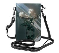 LLKGO TRose under the beam Pattern Crossbody bag, mobile phone bag, women's small wallet, a practical gift suitable for going out, exercising, and shopping