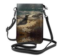 LLKGO TSea lions on the coast Pattern Crossbody bag, mobile phone bag, women's small wallet, a practical gift suitable for going out, exercising, and shopping