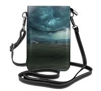 LLKGO TThe storm after the calm Pattern Crossbody bag, mobile phone bag, women's small wallet, a practical gift suitable for going out, exercising, and shopping