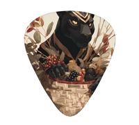 LLKGOT A bumper crop of panthers Picture Guitar plectrum 12 pieces with three thickness plectrum combinations suitable for bass and ukulele