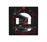 LLKGOT An arrow through the heart picture Switch cover decorative wall panel suitable for residential and commercial areas 4.5x4.5 In