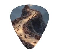 LLKGOT Ant colony moving Picture Guitar plectrum 12 pieces with three thickness plectrum combinations suitable for bass and ukulele