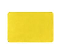 LLKGOT Anti Slip Floor mat Pale Yellow Pattern for Indoor and Outdoor Door mats, Suitable for Bedroom and Bathroom entrances 16x24in