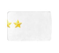 LLKGOT Anti Slip Floor mat The Dazzling Five-Pointed Star Pattern for Indoor and Outdoor Door mats, Suitable for Bedroom and Bathroom entrances 16x24in