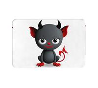 LLKGOT Anti Slip Floor mat The Little Devil Pattern for Indoor and Outdoor Door mats, Suitable for Bedroom and Bathroom entrances 16x24in