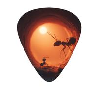 LLKGOT Ants traveling through tunnels Picture Guitar plectrum 12 pieces with three thickness plectrum combinations suitable for bass and ukulele