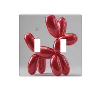 LLKGOT balloon dog picture Switch cover decorative wall panel suitable for residential and commercial areas 4.5x4.5 In