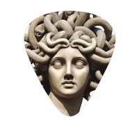 LLKGOT Beautiful Medusa Picture Guitar plectrum 12 pieces with three thickness plectrum combinations suitable for bass and ukulele