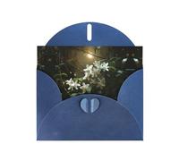 LLKGOT Blip In The Moonlight Picture Greeting Card - Premium Pearlescent Paper Double Sided Pearl Effect Design