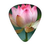 LLKGOT budding lotus Picture Guitar plectrum 12 pieces with three thickness plectrum combinations suitable for bass and ukulele