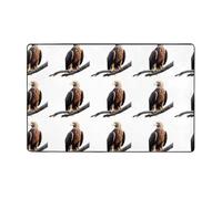 LLKGOT Carpet 60 x 39 in - Flannel Area Rug for Living Room, Office, and More Eagle on a Branch Printing