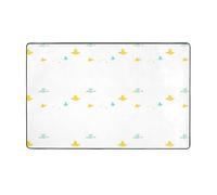 LLKGOT Carpet 60 x 39 in - Flannel Area Rug for Living Room, Office, and More Flying Birds Printing