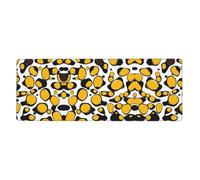 LLKGOT Cell Molecules Pattern Gaming Mouse pad XXL Large Mouse Mat Long Extended Mouse Pad Desk Mat Non-Slip Rubber Mice Pads Stitched Edges Thin Pad 31.5 x 11.8 x 0.12 in