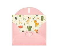 LLKGOT Desert Creatures Picture Greeting Card - Premium Pearlescent Paper Double Sided Pearl Effect Design