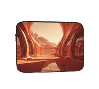 LLKGOT Dune Building Printing Shockproof Portable Laptop Sleeve Bag 17 inch for Men Women Business Travel, Office Daily Use