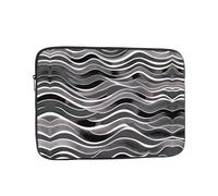 LLKGOT Dynamic Waves Printing Shockproof Portable Laptop Sleeve Bag 17 inch for Men Women Business Travel, Office Daily Use