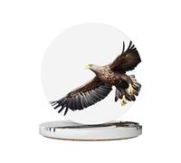 LLKGOT Eagle in The Sky Pattern Car Coasters 2 Absorbent Ceramic Anti Slip Beverage Pads, car Decorations