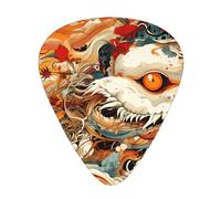 LLKGOT eccentric person Picture Guitar plectrum 12 pieces with three thickness plectrum combinations suitable for bass and ukulele