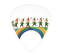 LLKGOT Fairies dancing on the rainbow Picture Guitar plectrum 12 pieces with three thickness plectrum combinations suitable for bass and ukulele