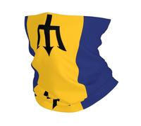 LLKGOT Flag of Barbados Picture Multi functional headscarf sports mask men's and women's wristbands