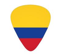 LLKGOT Flag of Colombia Picture Guitar plectrum 12 pieces with three thickness plectrum combinations suitable for bass and ukulele