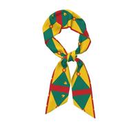 LLKGOT Flag of Grenada Picture Women's headscarf satin hair scarf clothing accessories, Black, One size