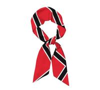 LLKGOT Flag of Trinidad and Tobago Picture Women's headscarf satin hair scarf clothing accessories, Black, One size