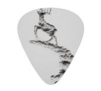 LLKGOT Galloping fawn Picture Guitar plectrum 12 pieces with three thickness plectrum combinations suitable for bass and ukulele