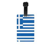 LLKGOT Greek Flag Picture Luggage Tags and Travel Bag Tags are Suitable for Both Men and Women to Prevent Luggage