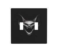 LLKGOT Laughing Bat picture Switch cover decorative wall panel suitable for residential and commercial areas 4.5x4.5 In