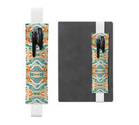LLKGOT Leather Pen Holder Bookmark Old street buildings Printing for Hardcover Journals, Diaries, Planners - Adjustable Strap Band Pouch