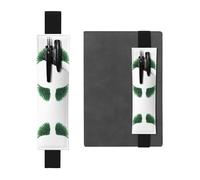LLKGOT Leather Pen Holder Bookmark The wings of peace Printing for Hardcover Journals, Diaries, Planners - Adjustable Strap Band Pouch