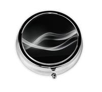 LLKGOT Light and Shadow Dancer Picture Round Mini Pill Box with 3 compartments for Pill Storage and Portable Travel