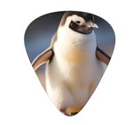 LLKGOT Little penguin learning to walk Picture Guitar plectrum 12 pieces with three thickness plectrum combinations suitable for bass and ukulele