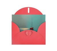 LLKGOT Lonely Sailboat Picture Greeting Card - Premium Pearlescent Paper Double Sided Pearl Effect Design