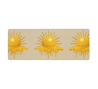 LLKGOT Melting Sunshine Pattern Gaming Mouse pad XXL Large Mouse Mat Long Extended Mouse Pad Desk Mat Non-Slip Rubber Mice Pads Stitched Edges Thin Pad 31.5 x 11.8 x 0.12 in