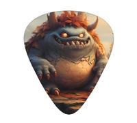 LLKGOT Monster on the Stone Pier Picture Guitar plectrum 12 pieces with three thickness plectrum combinations suitable for bass and ukulele