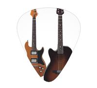LLKGOT Music guitar Picture Guitar plectrum 12 pieces with three thickness plectrum combinations suitable for bass and ukulele