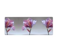 LLKGOT Origami Flowers Pattern Gaming Mouse pad XXL Large Mouse Mat Long Extended Mouse Pad Desk Mat Non-Slip Rubber Mice Pads Stitched Edges Thin Pad 31.5 x 11.8 x 0.12 in